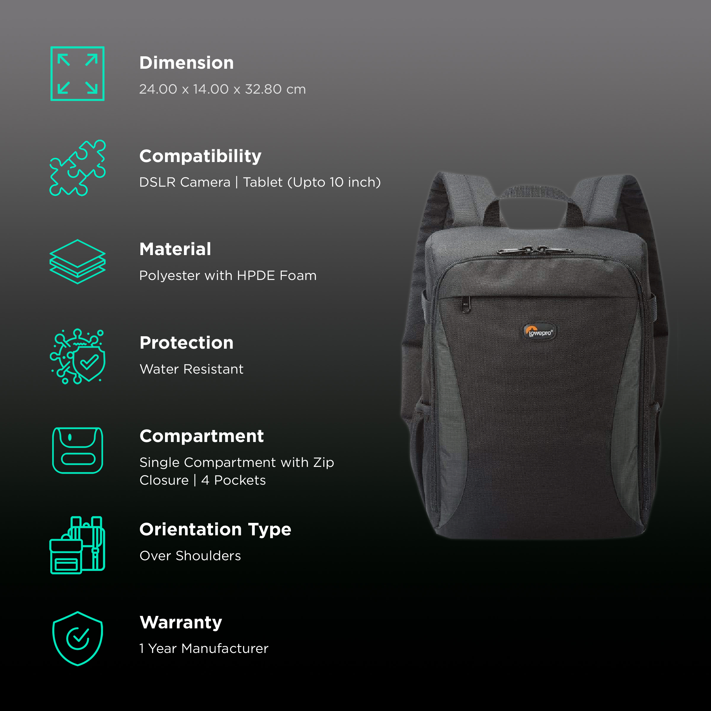 Lowepro format 150 camera 2025 backpack